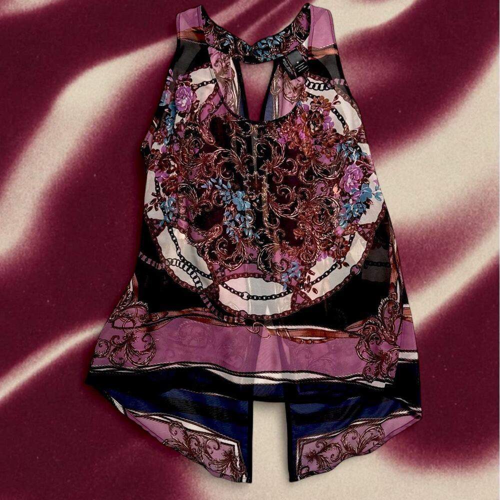 Y2k purple paisley fairy